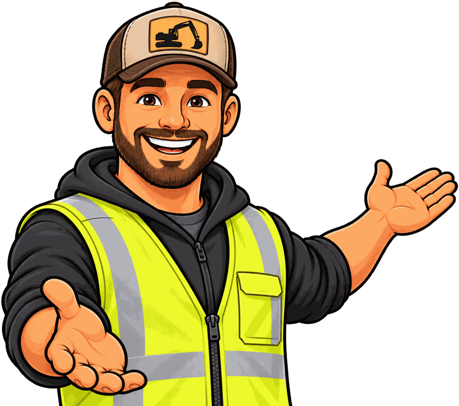 Friendly Jerry Cheshire Land Clearing crew member welcoming visitors