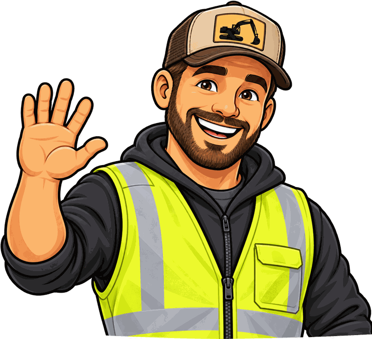 Friendly Jerry Cheshire Land Clearing crew member waving